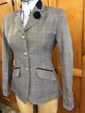 Navy, Grey & Cream Show Hunter Jacket 3 Buttons With Navy Trims (531)