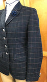 Navy & Tan Stunning "NEW" Show Hunter Jacket Adults Size 10 Only (570)