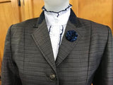 Browny/ Aubergine "NEW" Faint Check Gorgeous Show Hunter Jacket Adults Size's: 10 & 18 Only  581