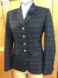 Navy & Tan Stunning "NEW" Show Hunter Jacket Adults Size 10 Only (570)