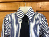 CLEARANCE Royal Blue (Light) & White Striped Childs Tie Shirts Size's 4, 6 & 10 Only (344)