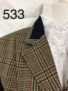 Olive, Beige, Red & Blue Traditional Show Hunter Jacket Adults (533)