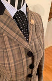 Beige Check With 3 Buttons With Black  Trims (501)