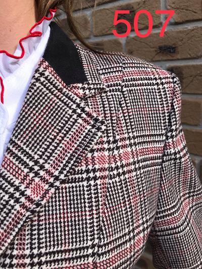 Black, Red & White Check With Black Trims Adults (507)