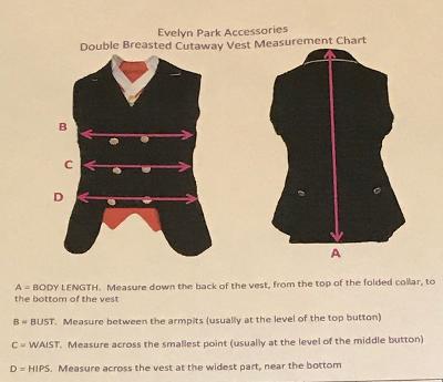 HRCAV Double Breasted Cutaway Black Or Navy Vests Adults (057B) Silver –  Evelyn Park Accessories