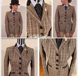 Beige Check With 4 Buttons With Black  Trims (503)