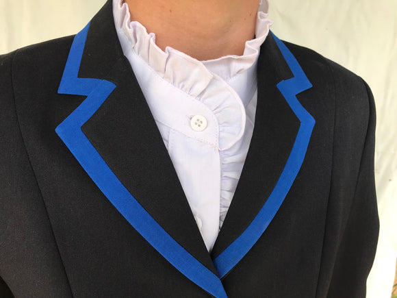 Navy, Royal Blue Collar, Pocket & Cuff Trims SUPER Smart Adults Show Jacket (098)