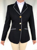Navy Open Jacket With Full White Trim Down The front. Adults (041)