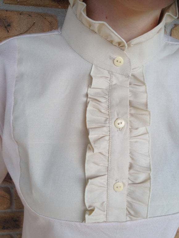 Cream Ruffled T shirts STUNNING Adults (236)