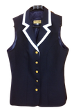 HRCAV Adult Riders Navy & White Longline Vests (040)