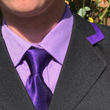 Mauve Tie Shirt Adults Size 8 ONLY  (181)