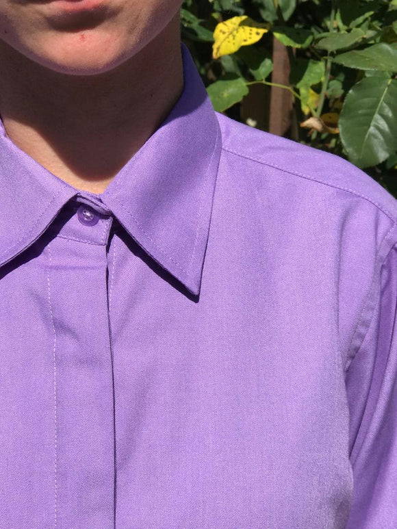 Mauve Tie Shirt Adults Size 8 ONLY  (181)