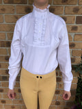 Ruffled Long Sleeve Adults Double Cuffed Shirt (342)
