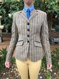 Beige Check With 4 Buttons With Black  Trims (503)