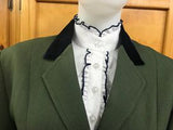 Olive Show Hunter Jacket With Navy Trims Adults (001)