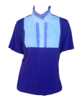 CLEARANCE Purple Ruffled T shirt With White Front & Mauve Ruffles STUNNING Adults (206)
