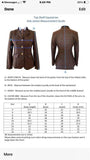 Cream & Pale Blue Check With 4 Buttons With Navy Trims Childs (515)
