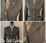 Medium Olive Self Check Show Hunter Jacket Adults (519)