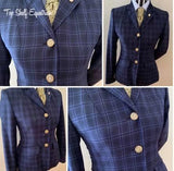 Blue Check Show Hunter Jacket Adults (525)