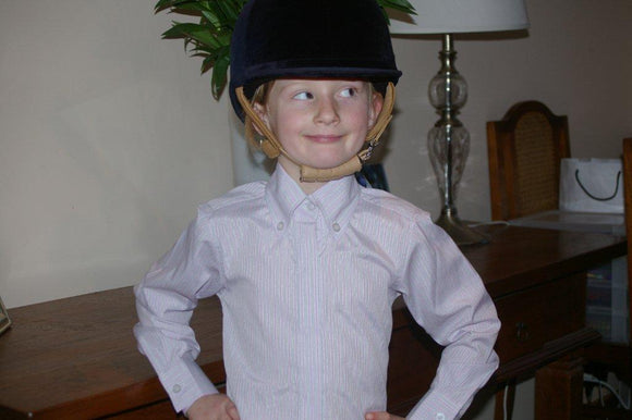 Soft Pink & White Striped Tie Shirts Childs (266)