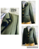 Leading Rein Show Hunter Jacket Olive With Navy Trims Childs (229)