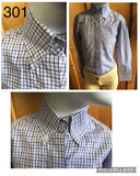 Clearance Purple & Faint dark Grey & White Striped Tie Shirts Childs (301)