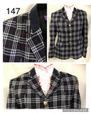 Navy, Red & White Check Show Hunter Jacket Adults (147)