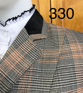 CREAM, RUST & BLACK STUNNING SHOW HUNTER JACKET ADULTS 330
