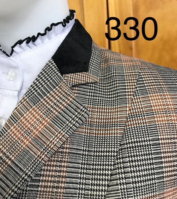 CREAM, RUST & BLACK STUNNING SHOW HUNTER JACKET ADULTS 330