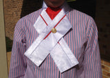 Clearance Red, Royal & White Striped Stock/ Ratcatcher Shirt With White Cuffs & Collar Adults (311)