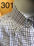 Clearance Purple & Faint dark Grey & White Striped Tie Shirts Childs (301)