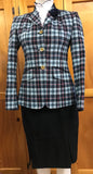 Navy, Red, Pale Blue & Cream Check WOW Factor Show Hunter Jacket Adults (129)