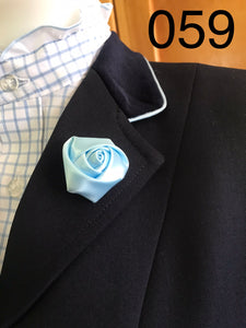 Navy Open or Dressage Jacket With Pale Blue Trim Adults (059)