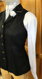 HRCAV Black Shiny Longline Vests Adults (153)