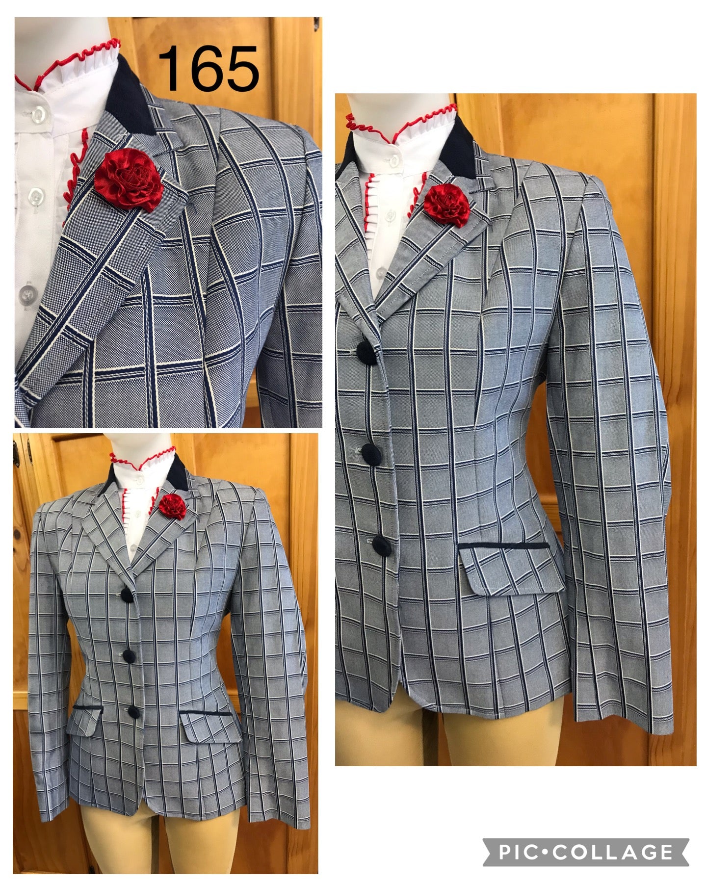 NICENESS】ANDY/GRAPHIC HUNTER JACKET/L Navy, Cream & Grey Show