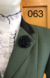 Olive (Darker) Show Hunter Jacket With Black Velvet Trims Adults (063)