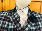 Navy, Red, Pale Blue & Cream Check WOW Factor Show Hunter Jacket Adults (129)