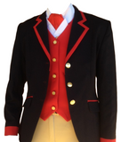 Navy, Red Collar, Pocket & Cuff Trims SUPER Smart Adults Show Jacket (024)