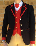 Navy, Red Collar, Pocket & Cuff Trims SUPER Smart Childs Show Jacket (160)